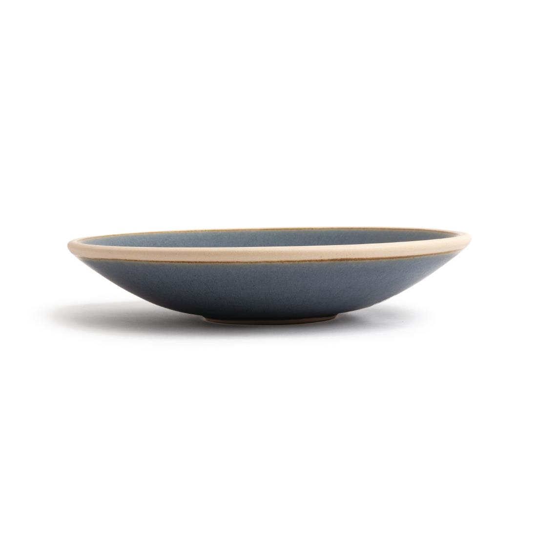 Olympia canvas ondiepe schaal blauw graniet 200 mm (6 stuks)