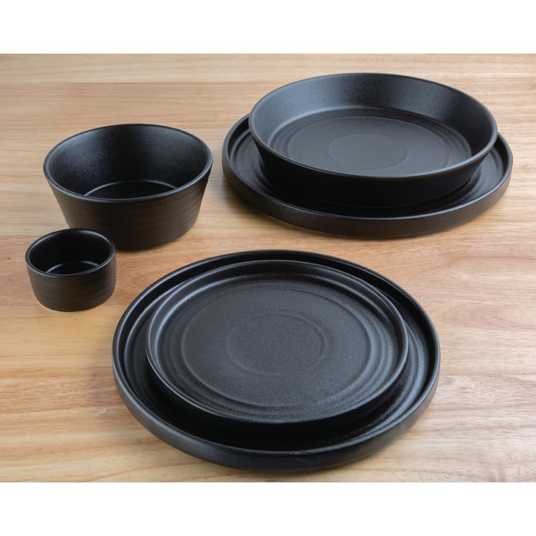 Olympia Cavolo Stained Zwart Dip Schaaltje 67mm (12 Stuks)