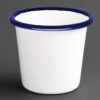 Olympia Emaille sauspotje wit en blauw 11,4cl (6 stuks)