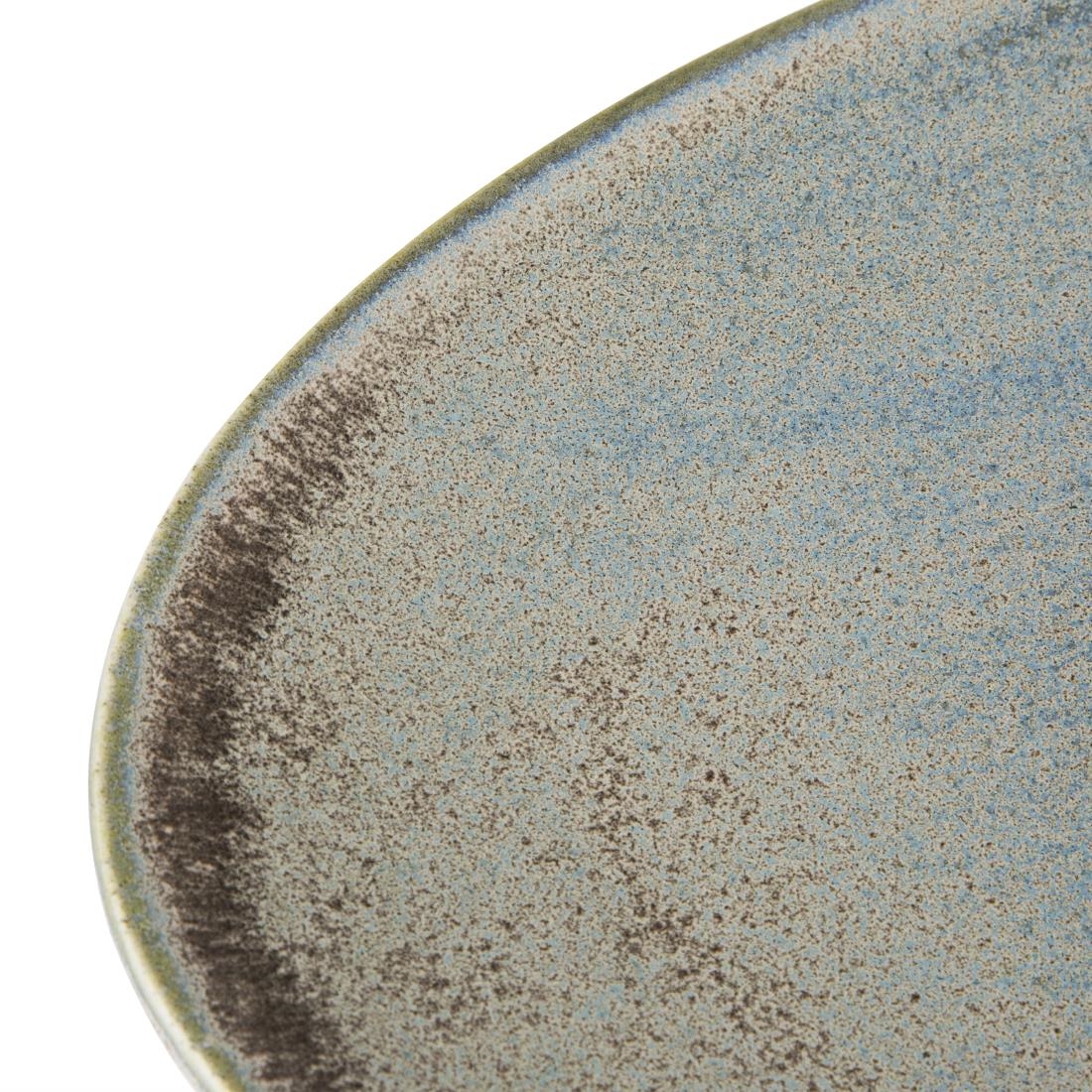 Olympia Ember Blauwe Driehoekige Borden 250mm (6 Stuks)