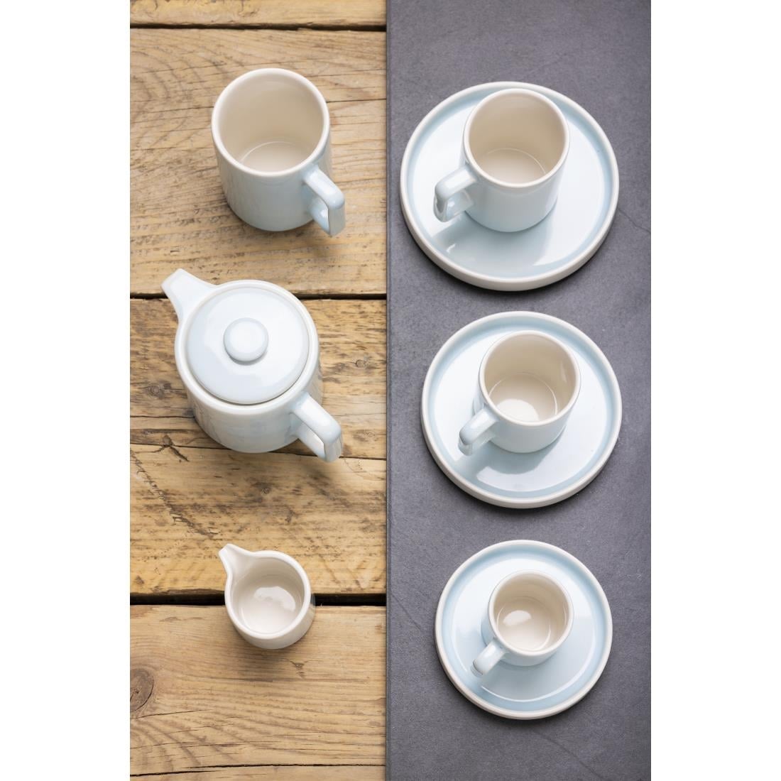 Olympia Fondant schotels aqua blauw 115mm voor CU182 (6 stuks)