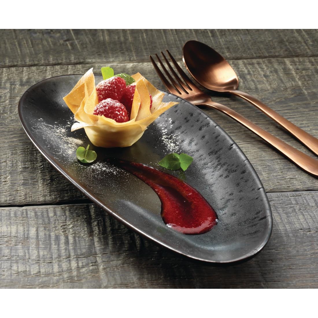 Olympia Fusion Ovale Borden 35,7x17,2cm (4 Stuks)