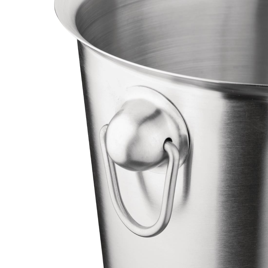 Olympia geborsteld RVS wijn- en champagnekoeler 19cm