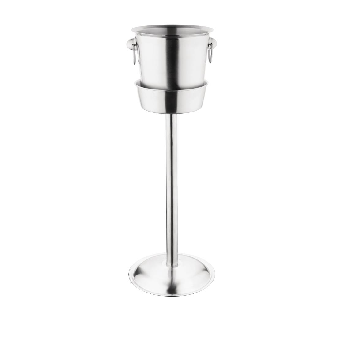 Olympia geborsteld RVS wijn- en champagnekoeler 19cm