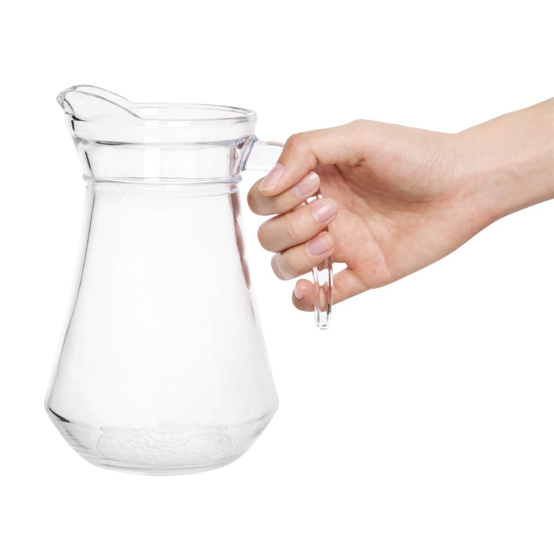 Olympia glazen kannen 1Ltr (6 stuks)