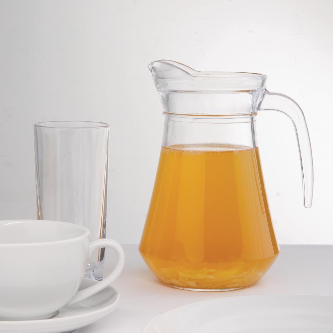 Olympia glazen kannen 1Ltr (6 stuks)