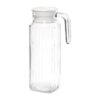 Olympia glazen kannen met deksel 1Ltr (6 stuks)