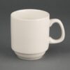 Olympia Ivory stapelbare mok 285ml (12 stuks)