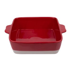 Olympia keramische braadslede rood en taupe 4,2Ltr