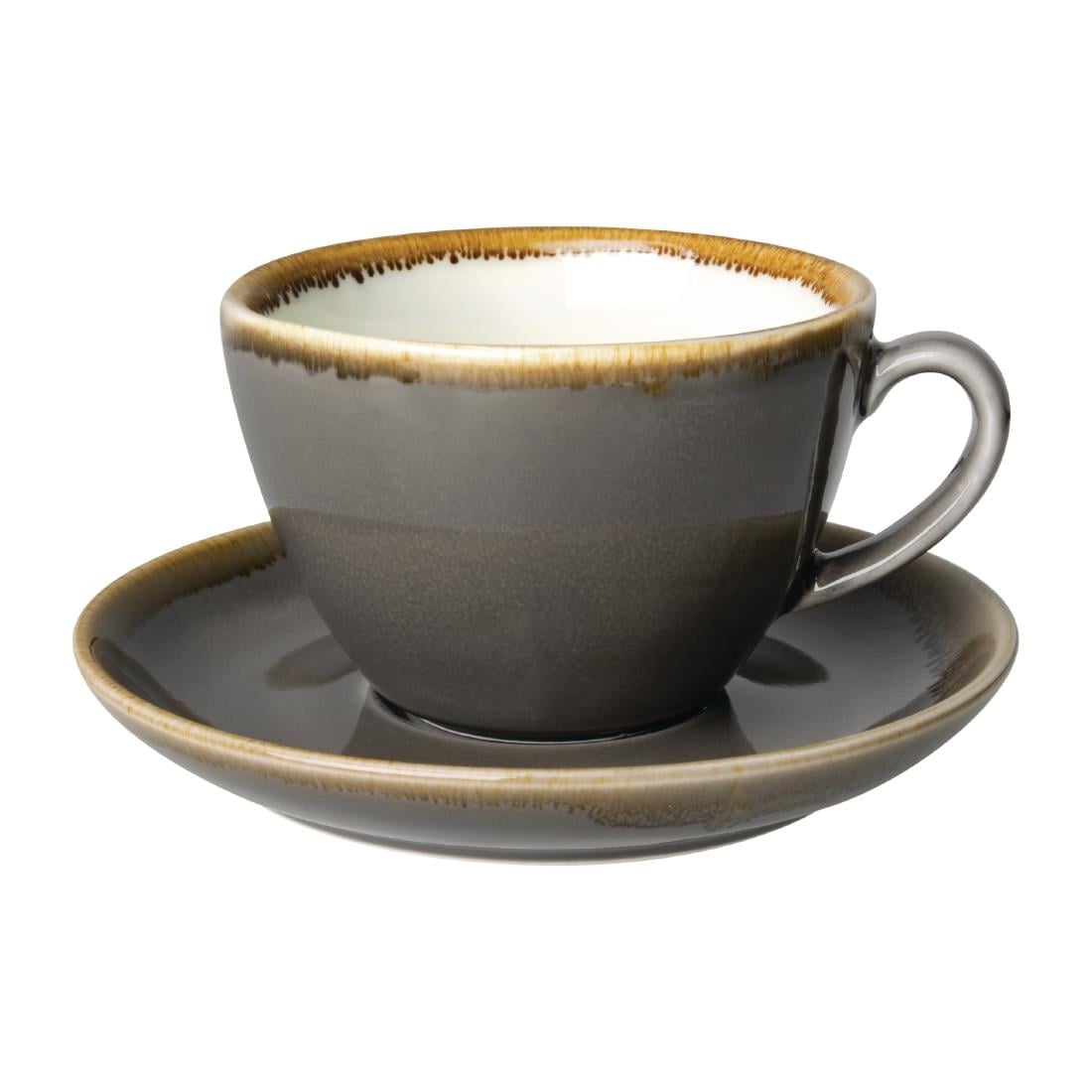 Olympia Kiln Cappuccinoschotels Grijs 16cm (6 Stuks)
