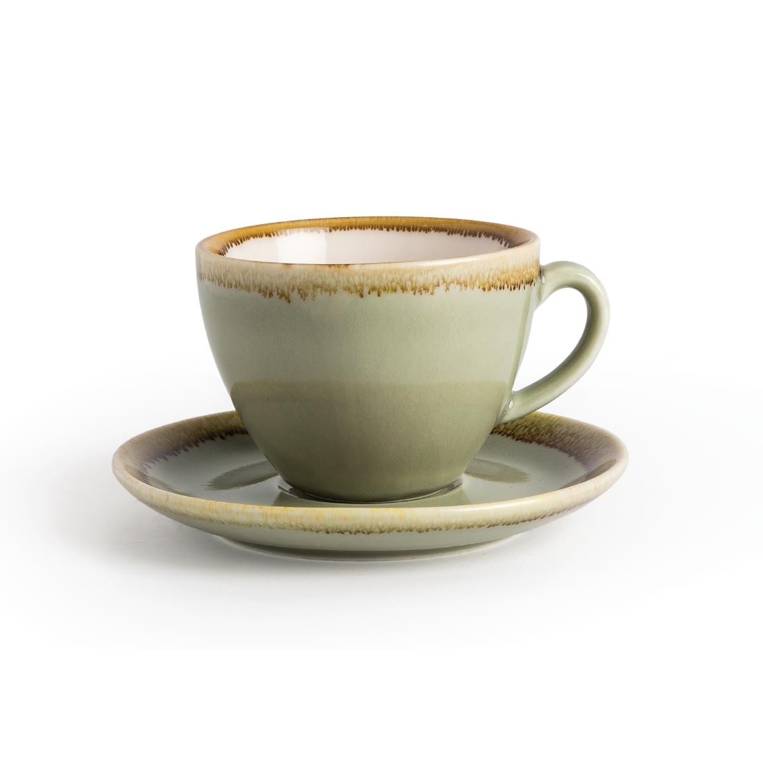 Olympia Kiln Cappuccinoschotels Mosgroen 14cm (6 Stuks)
