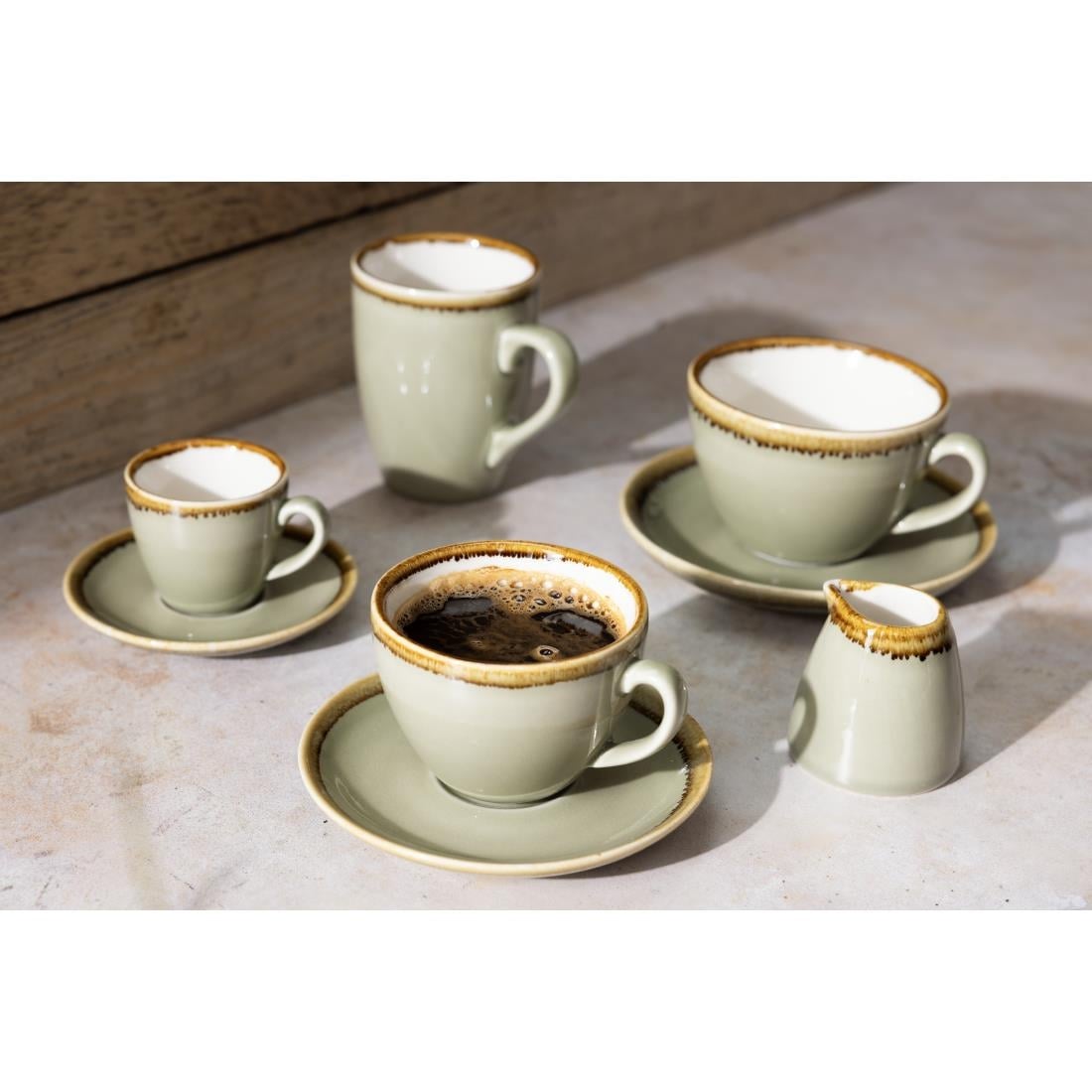 Olympia Kiln Cappuccinoschotels Mosgroen 14cm (6 Stuks)