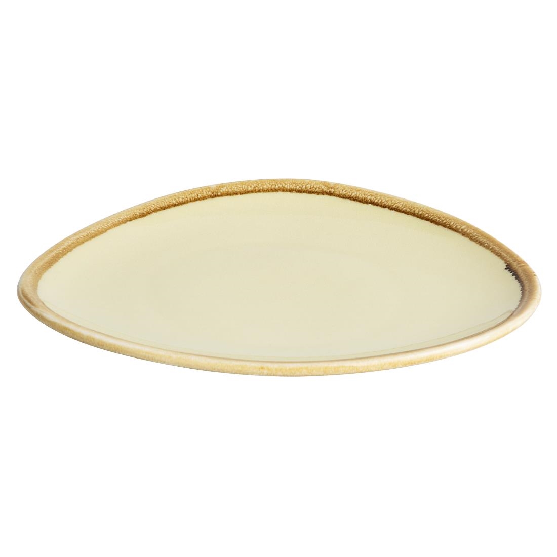Olympia Kiln Driehoekige Borden Zandsteen 16,5cm (6 Stuks)