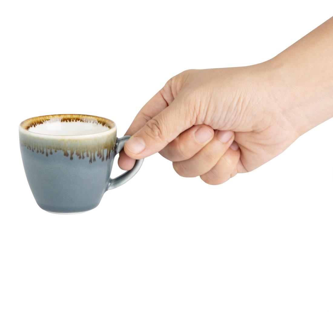 Olympia Kiln espressokopjes blauw 85ml (6 stuks)