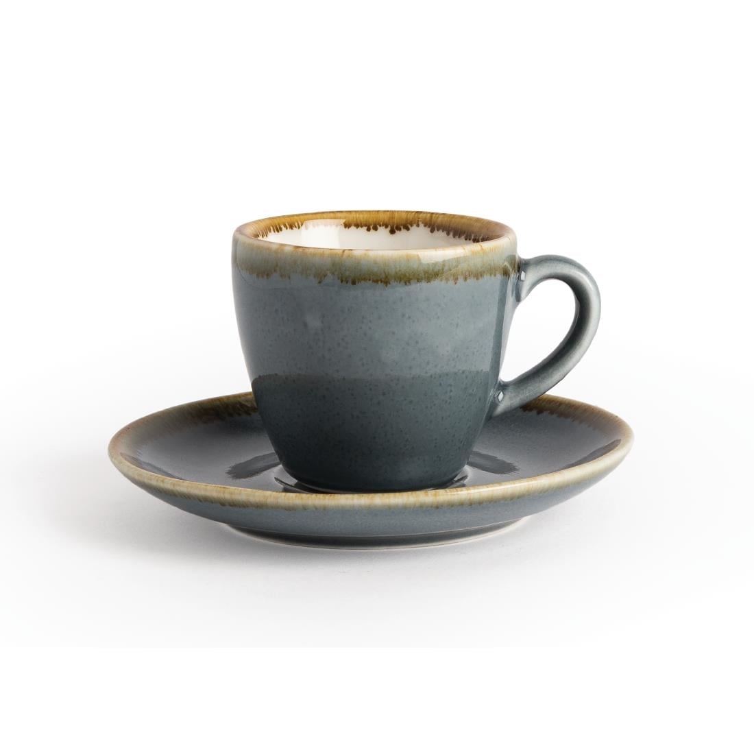 Olympia Kiln Espressoschotels Blauw 11,5cm (6 Stuks)
