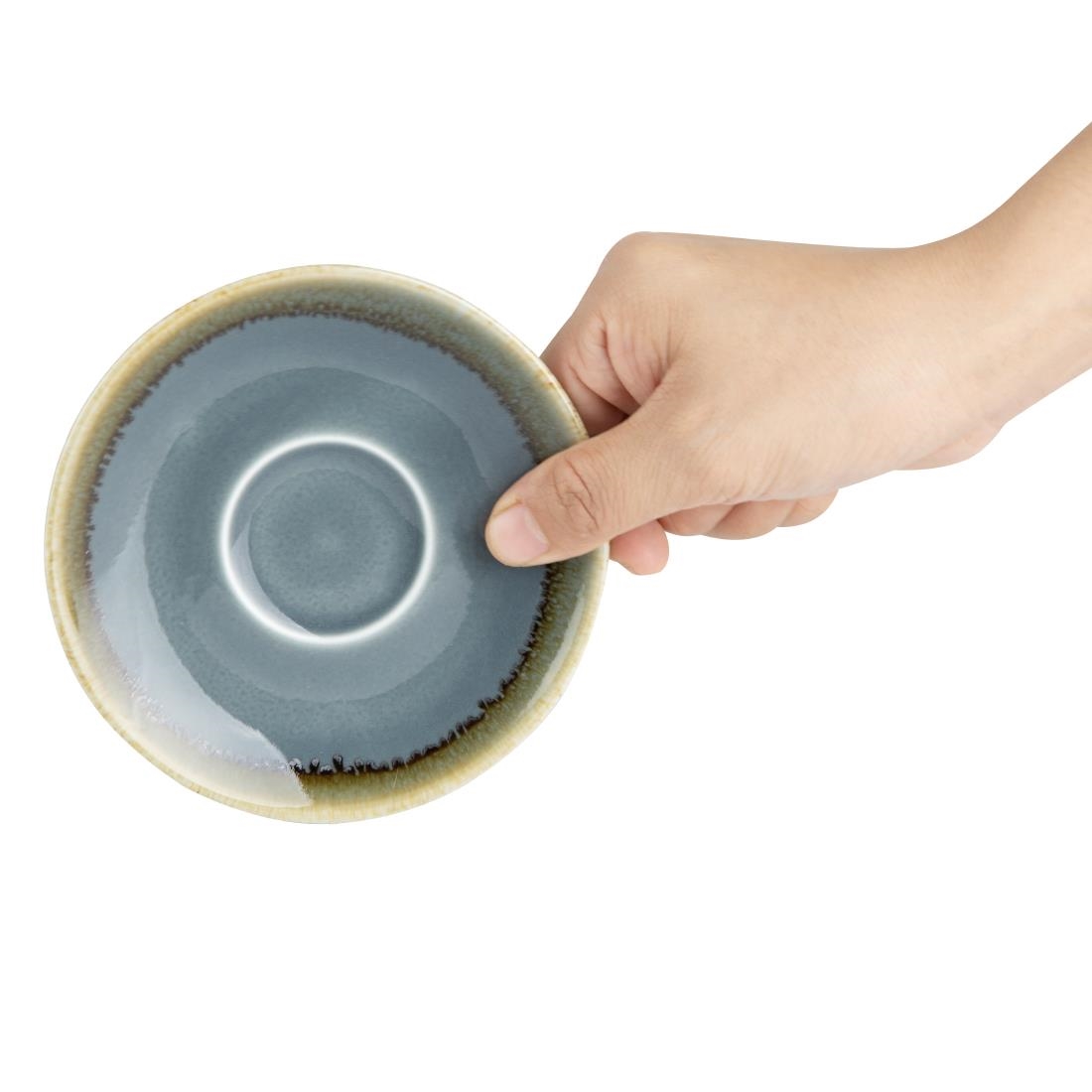 Olympia Kiln Espressoschotels Blauw 11,5cm (6 Stuks)