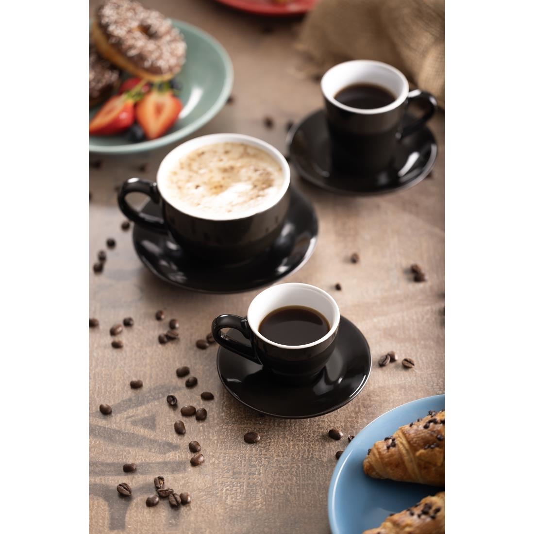 Olympia koffiekop zwart - 170ml (12 stuks)