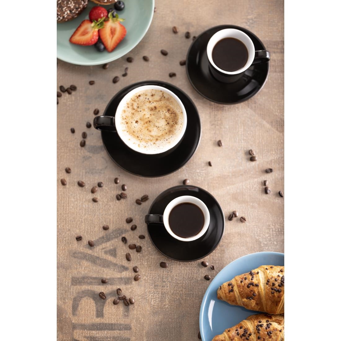 Olympia koffiekop zwart - 170ml (12 stuks)