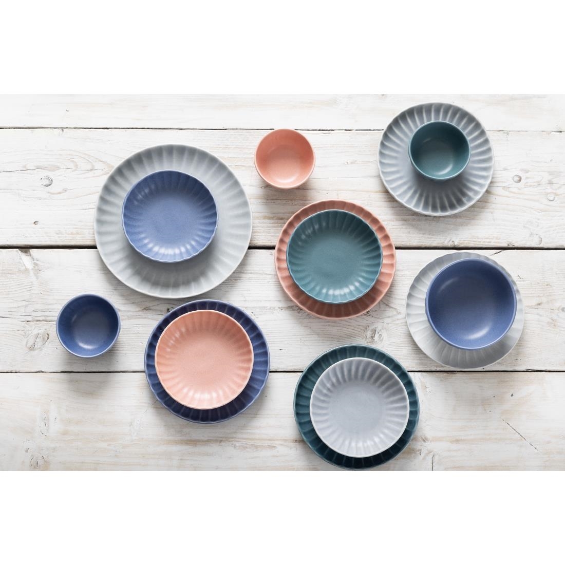 Olympia Koralliet Borden Blauw 205mm (6 stuks)