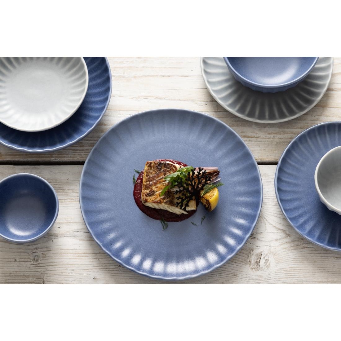 Olympia Koralliet Borden Blauw 205mm (6 stuks)