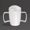 Olympia Kristallon Heritage drinkbeker met deksel 300ml wit (4 stuks)