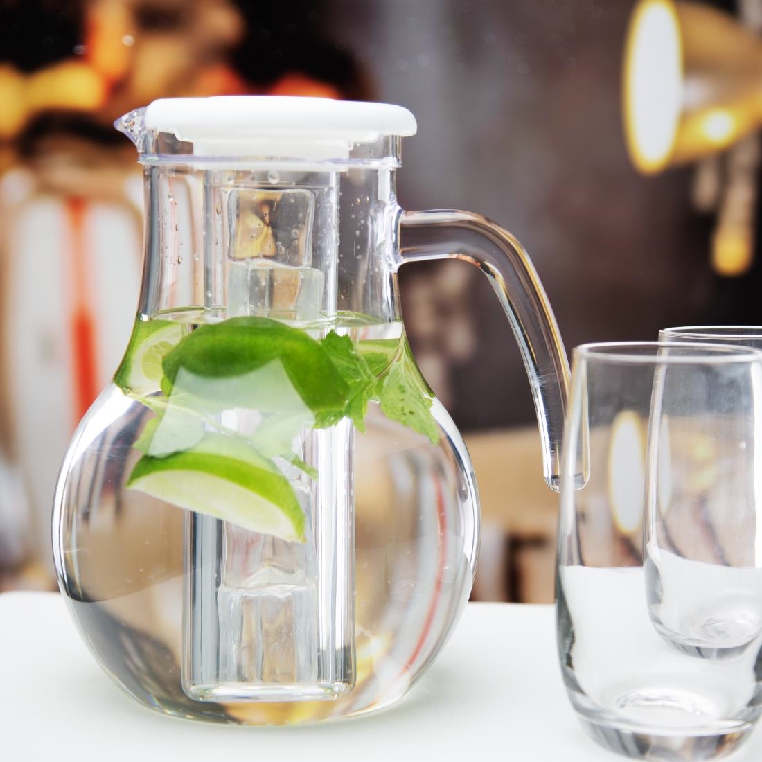 Olympia Kristallon Karaf Met Koelbuis Polycarbonaat Eenvoudig 1600ml