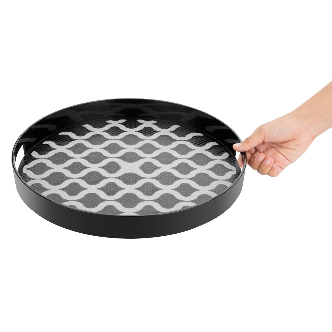 Olympia Kristallon Pc Rond Antislipblad Met Handgrepen - 355mm