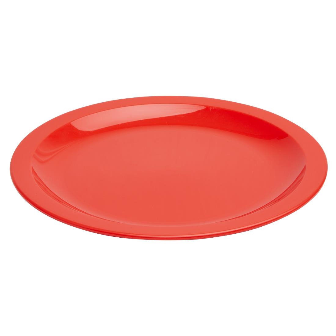 Olympia Kristallon polycarbonaat borden 23cm rood (12 stuks)