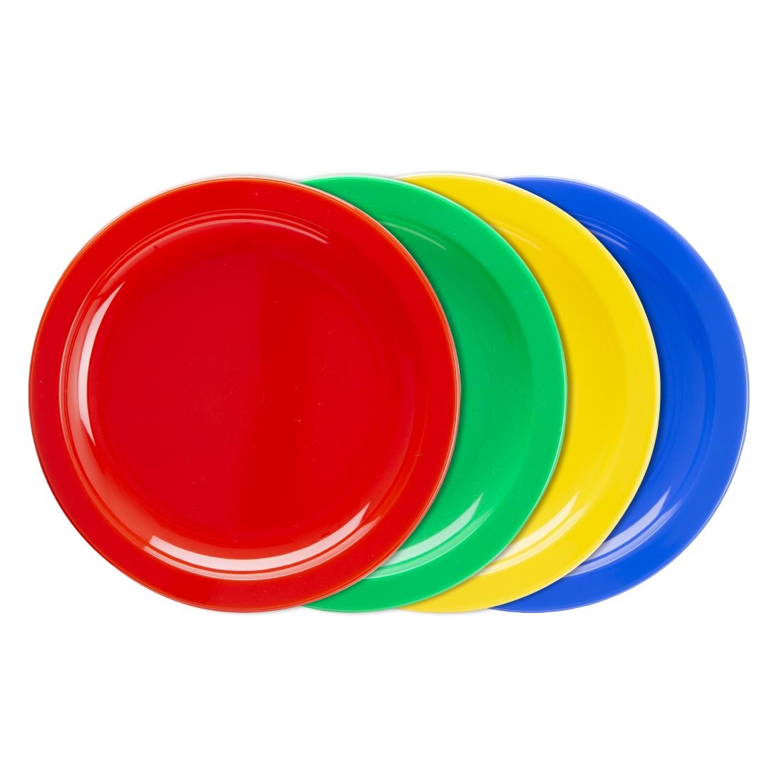 Olympia Kristallon polycarbonaat borden 23cm rood (12 stuks)