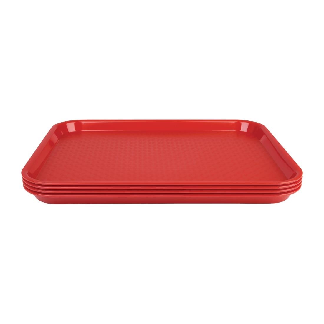 Olympia Kristallon polypropyleen dienblad rood 34,5x26,5cm