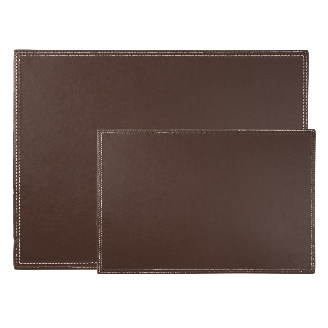 Olympia kunstlederen placemat bruin 40x30cm