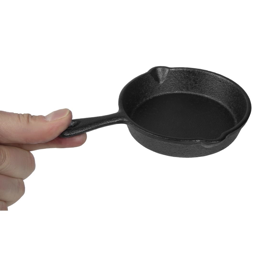 Olympia mini gietijzeren ronde pan 11,5cm