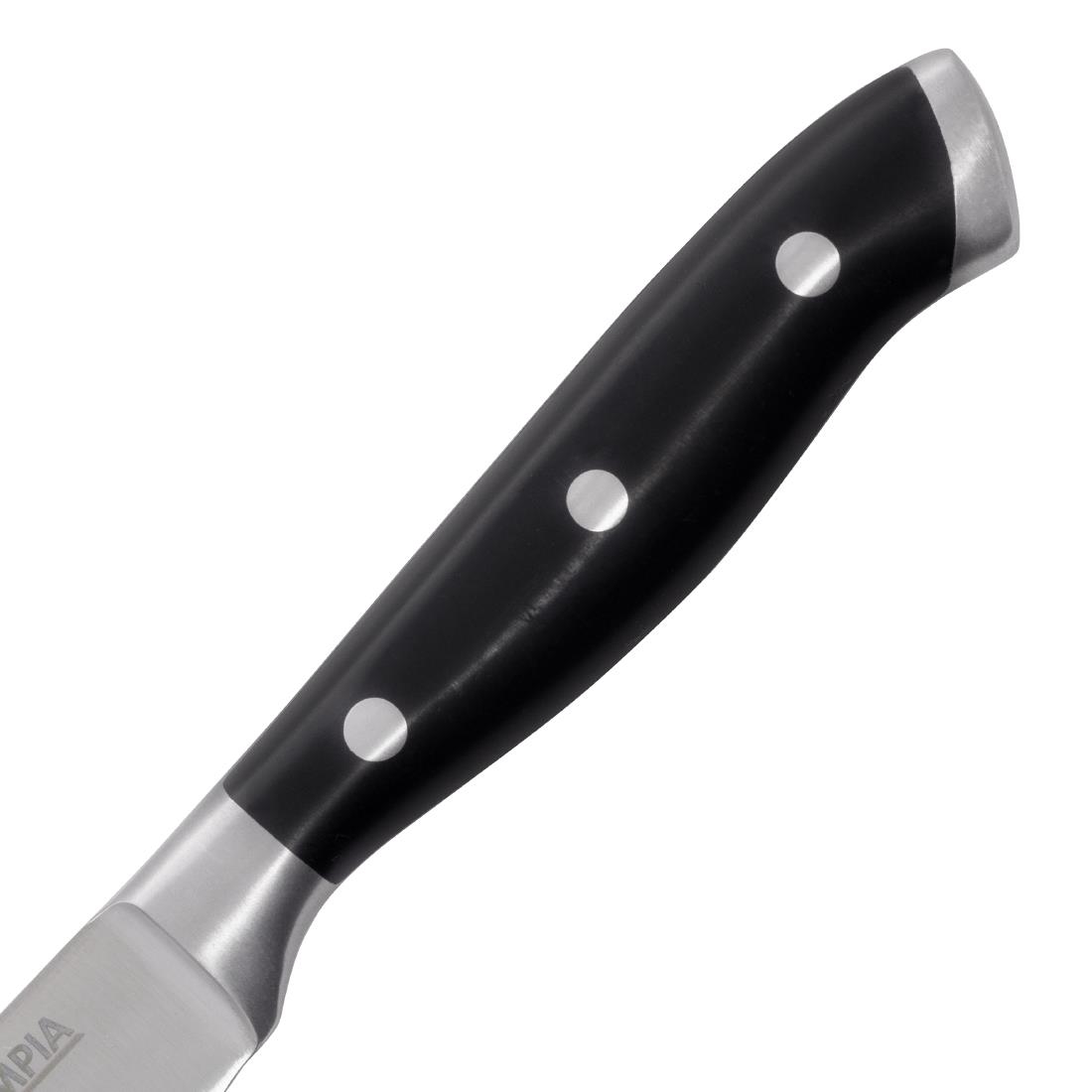 Olympia Premium Geklonken Steakmessen Met Zwarte Abs Handvatten (6 stuks)