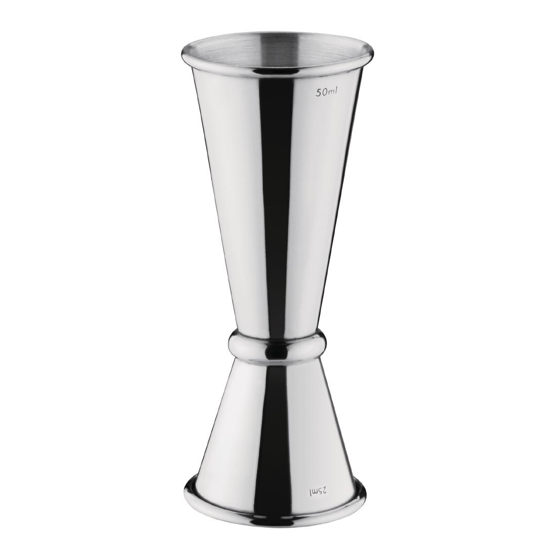 Olympia RVS barmaatje/jigger 25/50ml