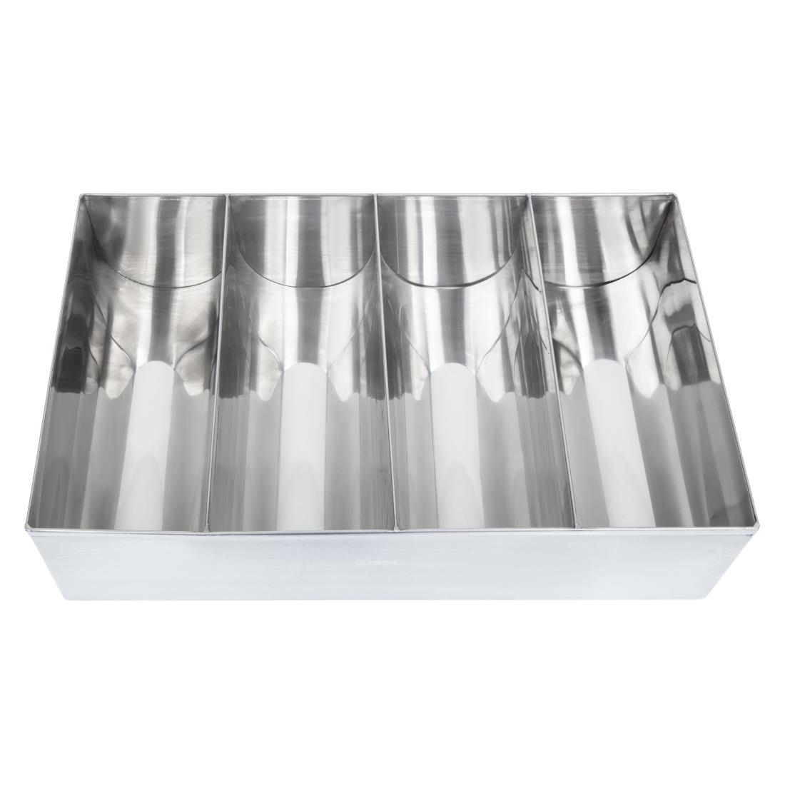 Olympia RVS bestekbak 41,5(H) x 25,5(W) x 10,5(D)cm
