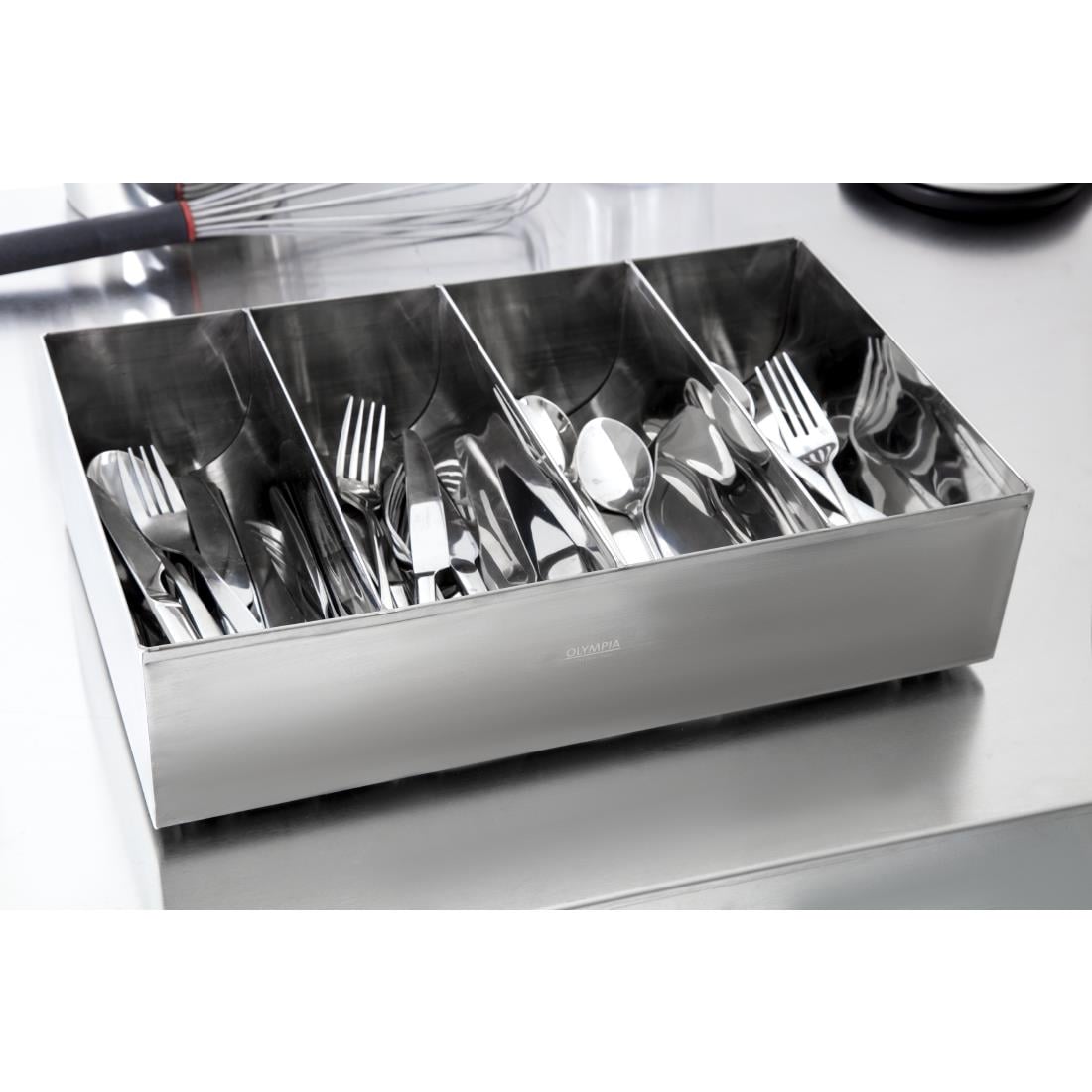 Olympia RVS bestekbak 41,5(H) x 25,5(W) x 10,5(D)cm