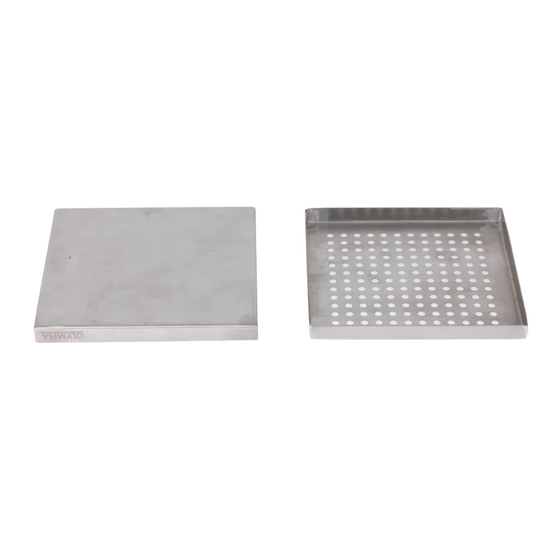 olympia rvs lekbak 150x150mm Olympia RVS Lekbak 150x150mm