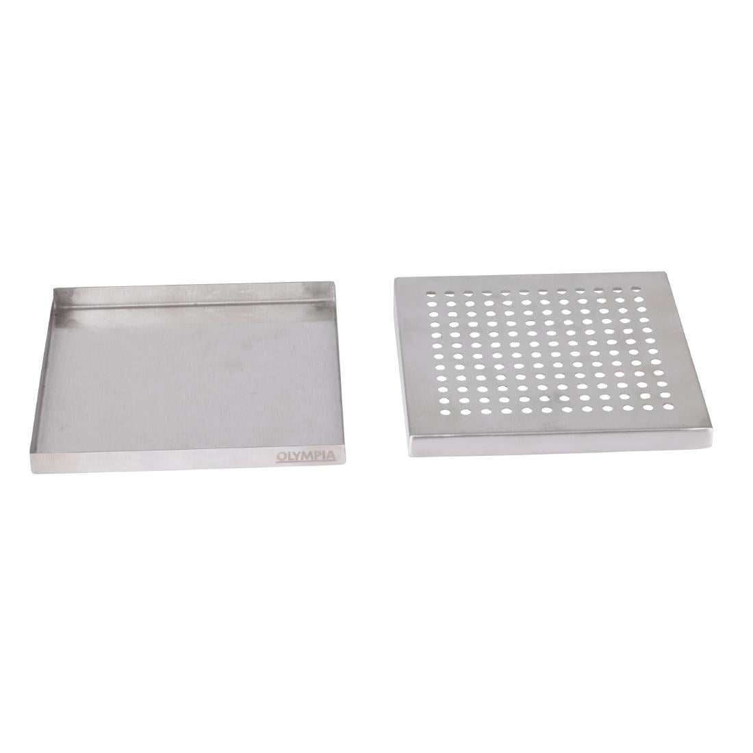 olympia rvs lekbak 150x150mm Olympia RVS Lekbak 150x150mm