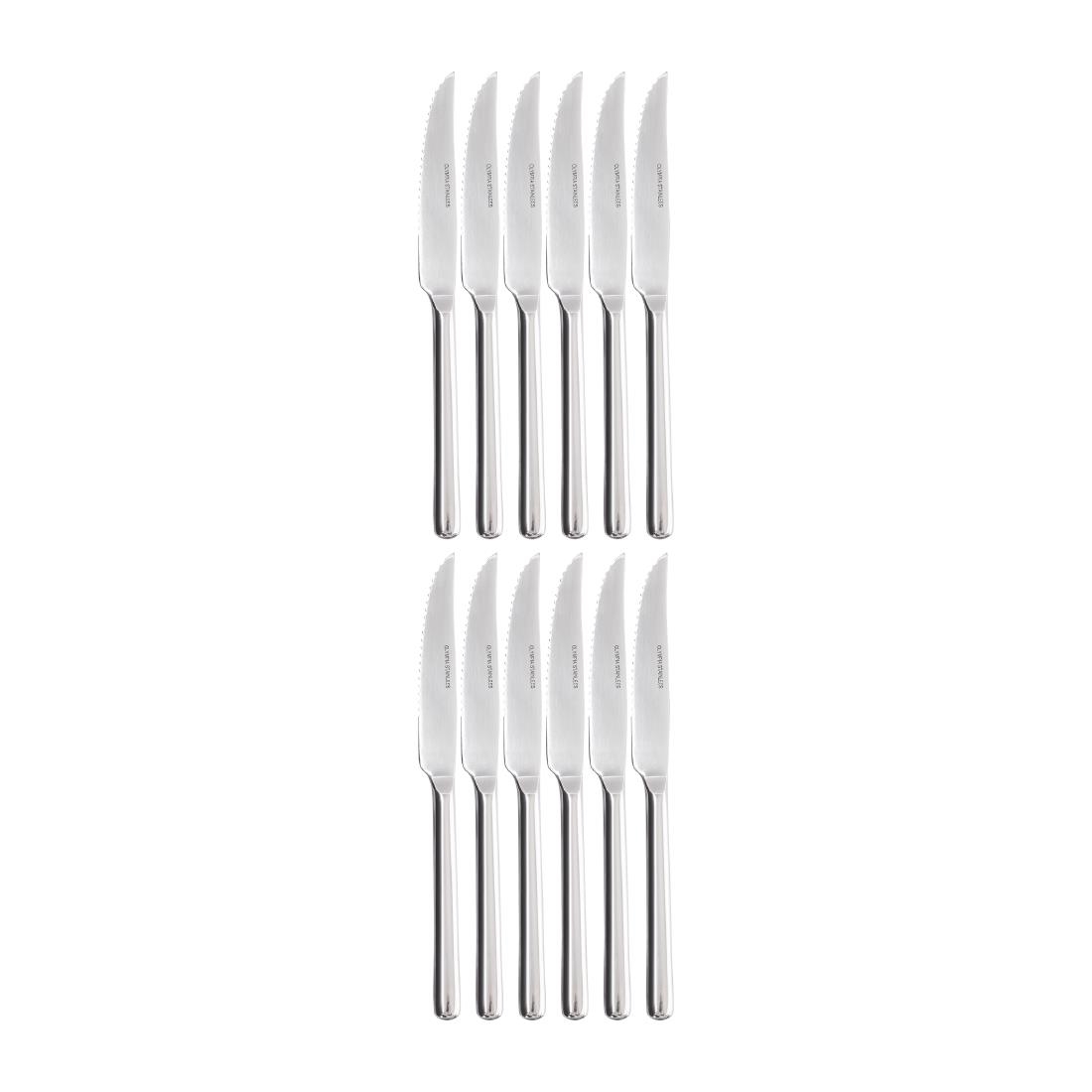 Olympia RVS steak- en pizzamessen (12 stuks)