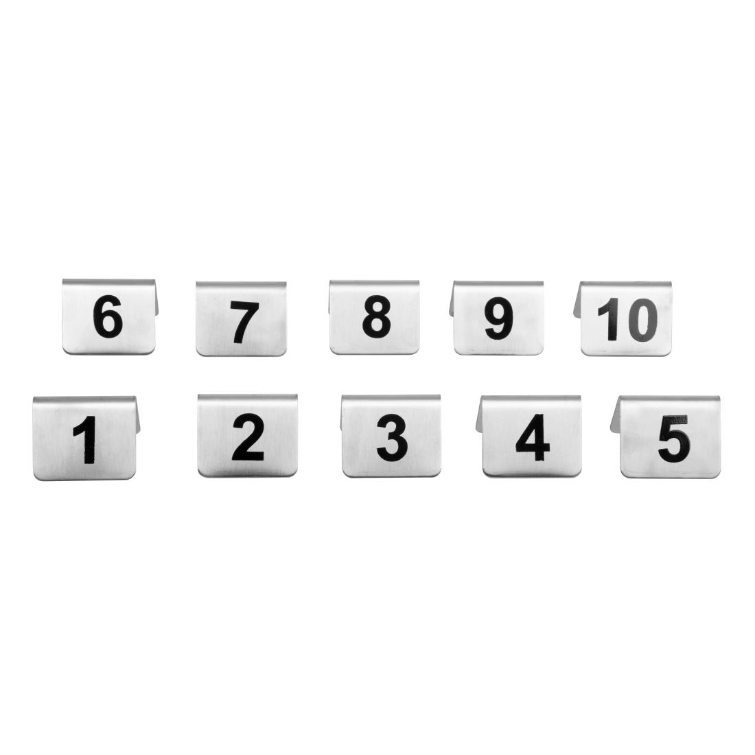 Olympia RVS tafelnummers 1-10 (10 stuks)