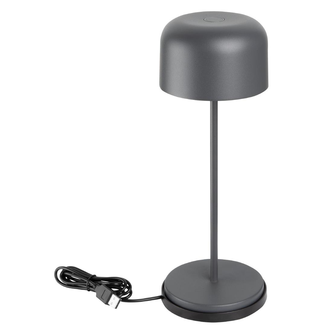 Olympia Siena Tafellamp Ronde Koepel Grijs 300mm