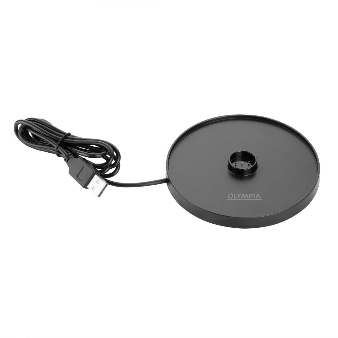 Olympia Siena Tafellamp Ronde Koepel Grijs 300mm