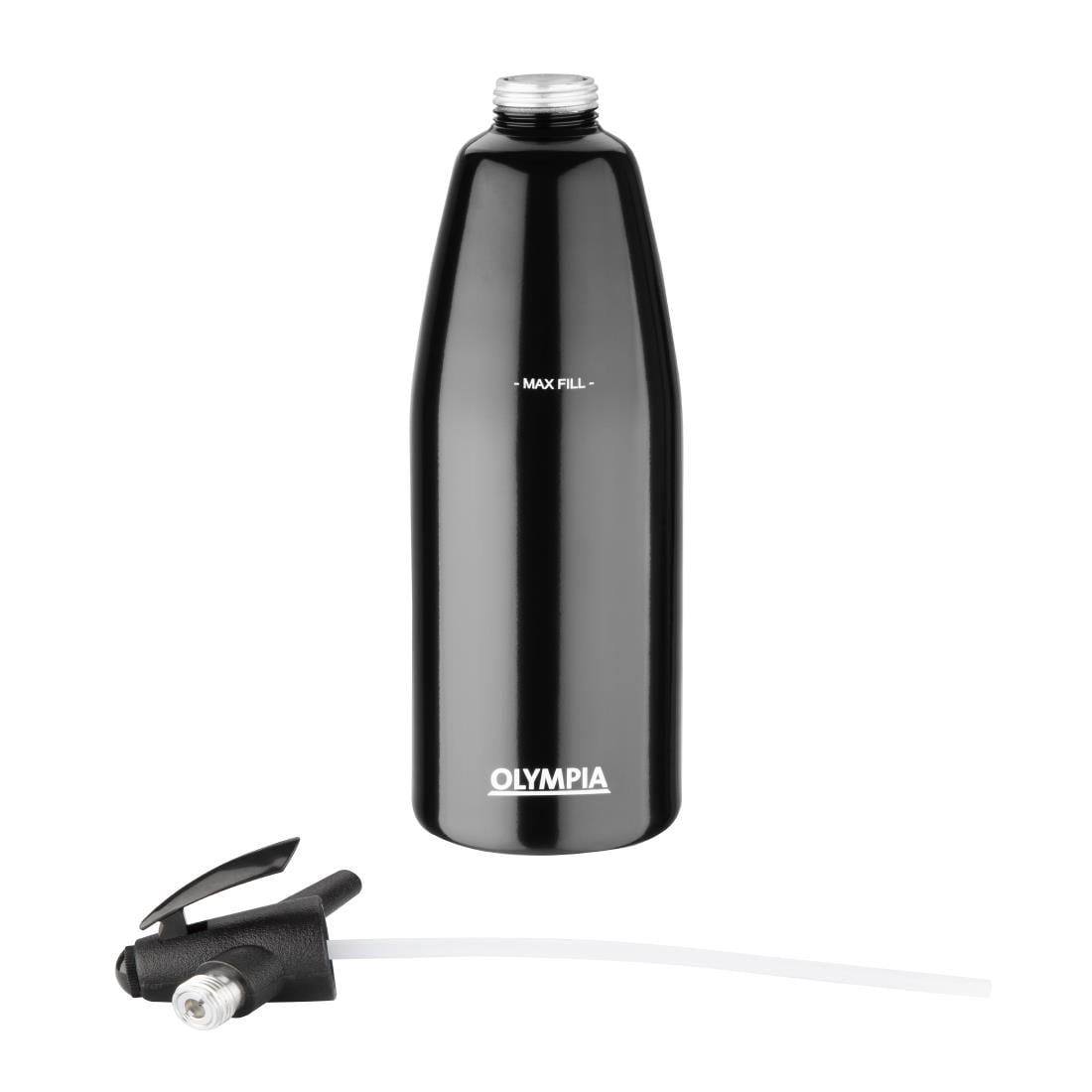 Olympia soda sifon zwart 1Ltr