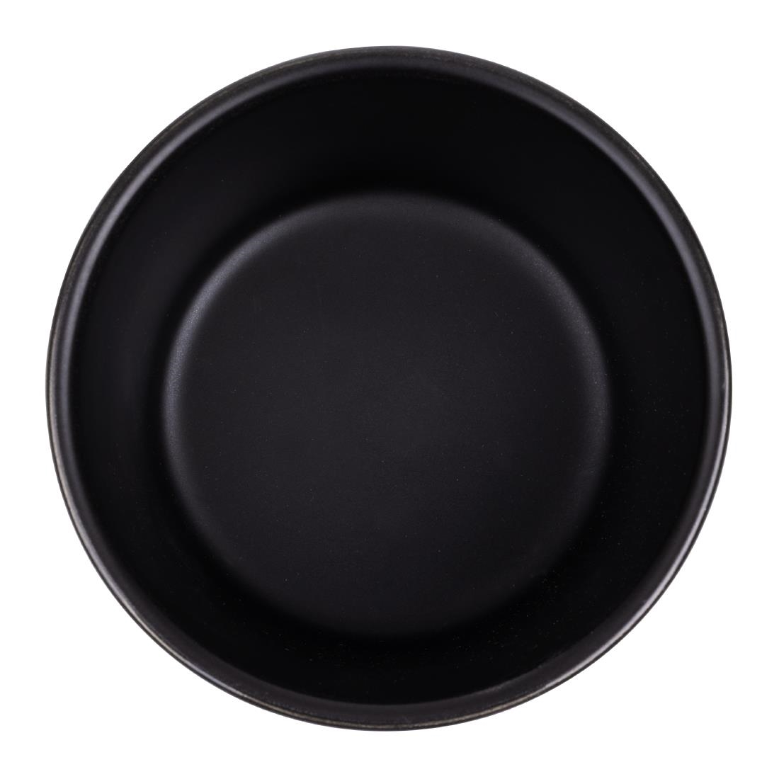 Olympia stapelbare ramekin mat zwart 9,5cm (6 stuks)