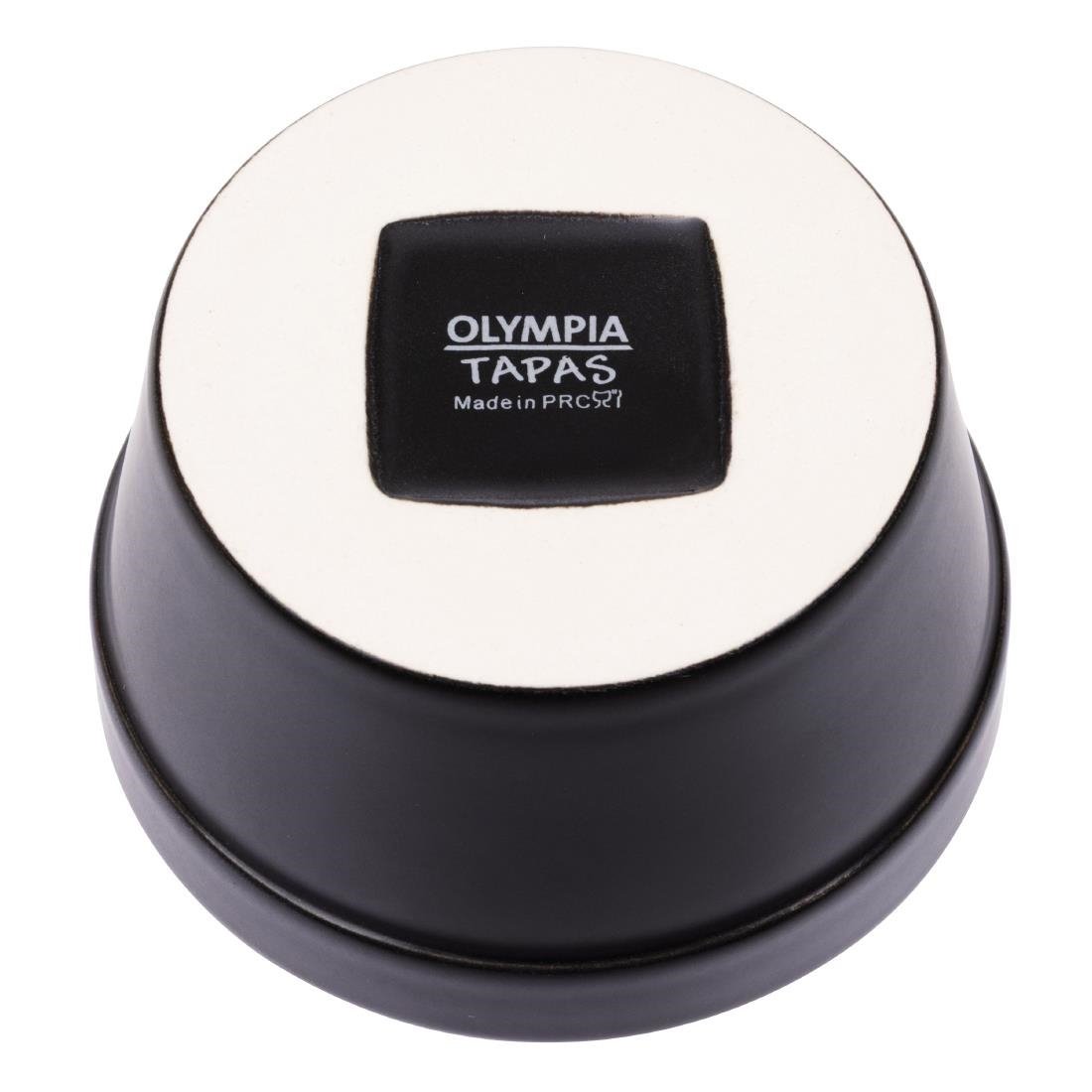 Olympia stapelbare ramekin mat zwart 9,5cm (6 stuks)