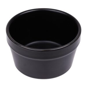 Olympia stapelbare ramekin mat zwart 9,5cm (6 stuks)