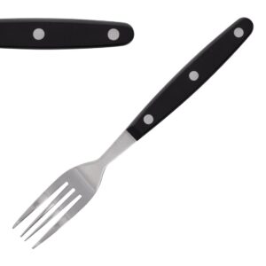 Olympia steakvork zwart heft per (12 stuks)