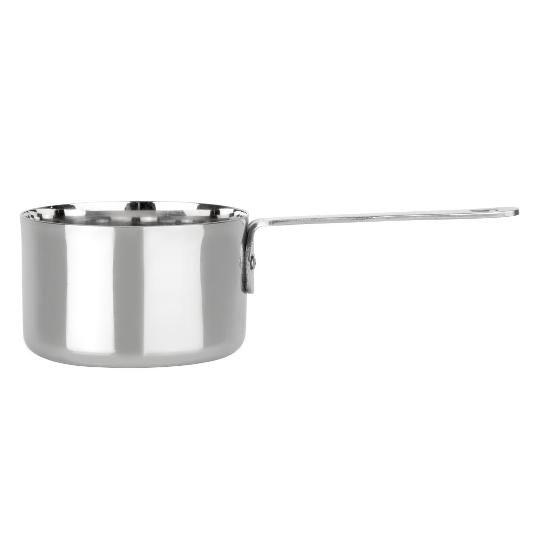 Olympia Tafelpresentatie Roestvrijstalen Mini Sauspannetje 70x45mm