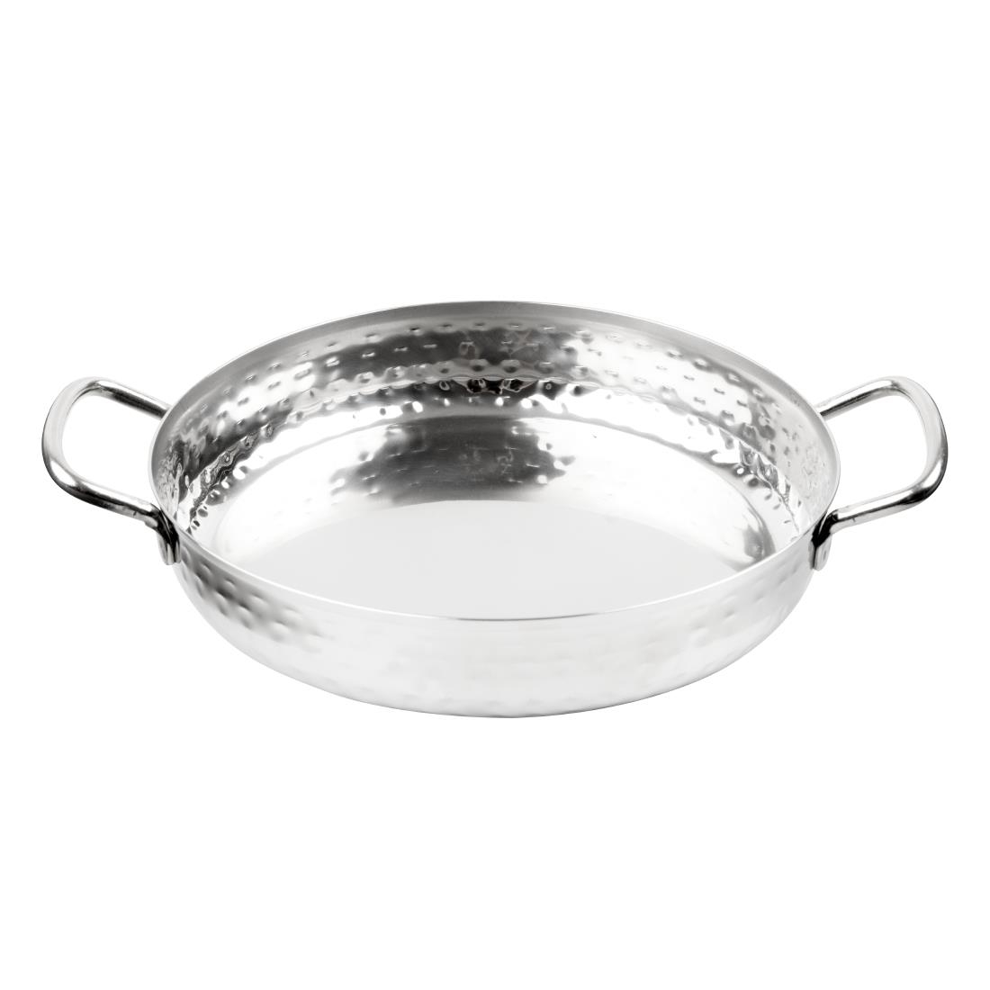 Olympia Tafelpresentatie Schotel Met Handvat Roestvrij Staal Gehamerd 180mm