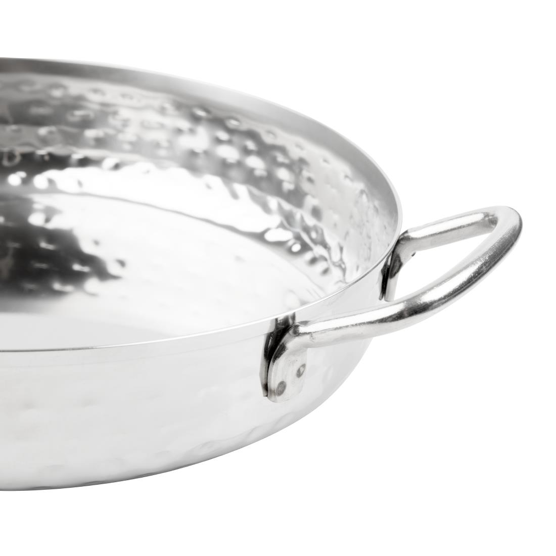 Olympia Tafelpresentatie Schotel Met Handvat Roestvrij Staal Gehamerd 180mm